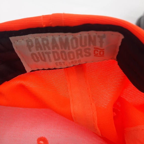 Paramount Outdoors  Neon Orange Hunter Snapback Ball cap OSFM - Picture 7 of 8